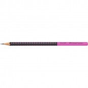 Ołówek zwykły czarno/róż Grip2001 Faber FC517011